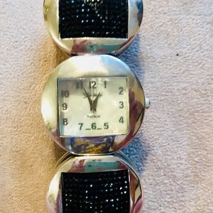 Black/Silver Women’s Watch- Stainless Steel